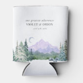 Blauwe bergen Rustic Wedding Beer Koelbox Blikjeskoeler (Voorkant)