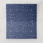 Blauwe bergen winter bruiloft gevouwen escort (Binnenkant ongevouwen)