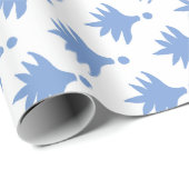 Blauwe Berrybladeren Cadeaupapier (Rol Hoek)