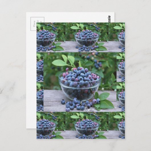 Blauwe bessen Chefs gezonde keuken Ontbijtsalades Briefkaart (Voorkant / Achterkant)