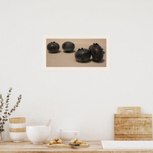 Blauwe bessen die ik ken 7 poster (Keuken)