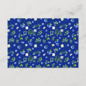 Blauwe bessen en Foliage Bruiloft Accommodaties Informatiekaartje (Achterkant)