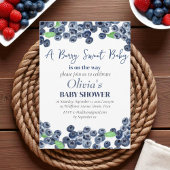 Blauwe bessen Fruit Berry Sweet Baby shower Kaart