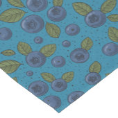 Blauwe bessen op blauw korte tafelloper (Hoek)