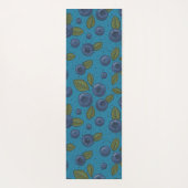 Blauwe bessen op blauw yogamat (Achterkant)