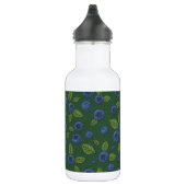 Blauwe bessen op donkergroen waterfles (Rechts)