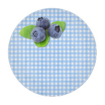 Blauwe bessen op Gingham