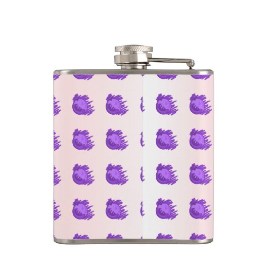 Blauwe bessen voor hem heupfles (Achterkant)