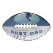 Blauwe beste vader ooit foto van vaders dag american football (Voorkant)