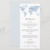 Blauwe Bestemming Dinner Menu | Carmen (Voorkant / Achterkant)