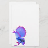 Blauwe Betta-strijder Briefpapier (Voorkant / Achterkant)