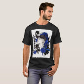 Blauwe Betta T-shirt (Voorkant volledig)