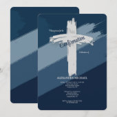 Blauwe bevestiging Modern Kaart (Voorkant / Achterkant)