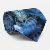 Blauwe bijen stropdas (Opgerold)