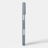 Blauwe bladeren met dauw iPhone Case (Achterkant / Rechts)