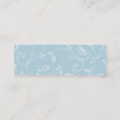 Blauwe bladeren - Skinny Mini Visitekaartje (Achterkant)