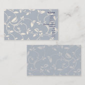 Blauwe bladeren - zakelijk visitekaartje (Voorkant / Achterkant)