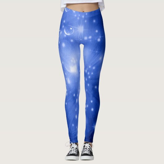 Blauwe Blast Leggings (Voorkant)