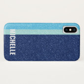 BLAUWE BLAUWE BLAUWE| Girly Lady Boss Case-Mate iPhone Case (Achterkant (horizontaal))