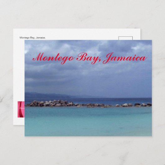 BLAUWE BLAUWE IN JAMAICA BRIEFKAART (Voorkant / Achterkant)