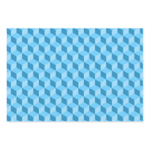 BLAUWE BLAUWE PAARSE GEOMETRISCHE KUBPATRONEN