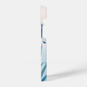 Blauwe & Blauwgroen irissen iPhone Hoesje (Linkerkant)