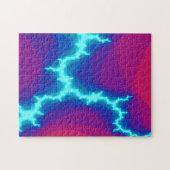 Blauwe bliksem legpuzzel (Horizontaal)