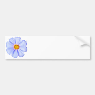 Blauwe Bloem - Aangepaste Cosmos Madeliefjes Sjabl Bumpersticker