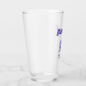 Blauwe bloem bruidsmeisje glas (Rechts)