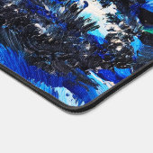 Blauwe bloem bureaumat (Hoek)