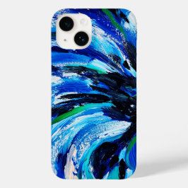 Blauwe bloem Case-Mate iPhone 14 hoesje