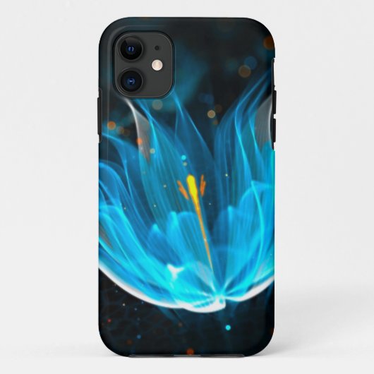 blauwe bloem  Case-Mate iPhone case (Achterkant)