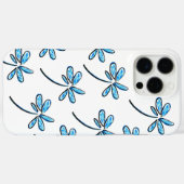 blauwe bloem Case-Mate iPhone case (Achterkant (horizontaal))