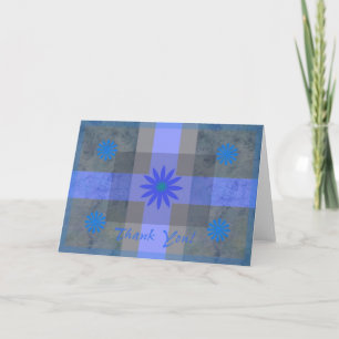 Blauwe Bloem Dankkaart Bedankkaart