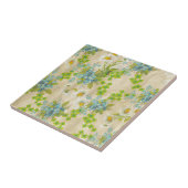  blauwe bloem en zeeduivel tegeltje (Zijkant)