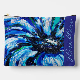 Blauwe bloem etui