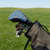 Blauwe bloem. golfheadcover (Insitu)