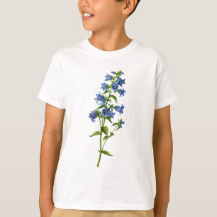 Blauwe bloem met netelroos, ontdaan van de Natuur T-shirt