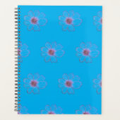 Blauwe Bloem ontwerp Planner (Voorkant)