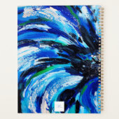 Blauwe bloem planner (Achterkant)