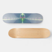 Blauwe Bloem Skateboard (Horizontaal)