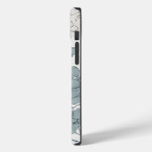 Blauwe bloem waterverf natuurlijke boho clean Case-Mate iPhone case (Achterkant / Links)