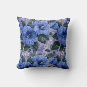 Blauwe Bloemen Bloemengeschenk Huisdecoratie Worp Kussen