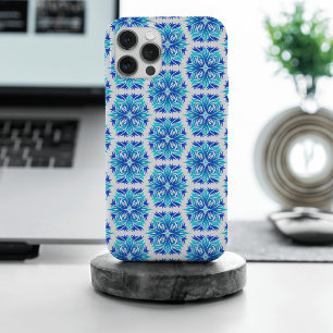Blauwe Bloemen, Bloemenpatroon, Bloemmotief iPhone 15 Pro Max Hoesje