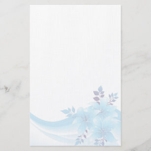 Blauwe Bloemen Briefpapier