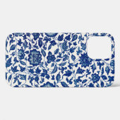 Blauwe bloemen Case-Mate iPhone case (Achterkant (horizontaal))