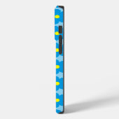 Blauwe bloemen Case-Mate iPhone case (Achterkant / Links)