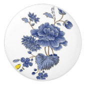 Blauwe Bloemen Ceramische Pull Keramische Knop (Voorkant)