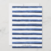 Blauwe Bloemen Eerste Communie Kaart (Achterkant)