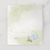  blauwe bloemen groene bladeren (Buitenkant ongevouwen)